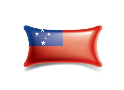 Samoa flag, vector illustration on a white background. Stock Illustration