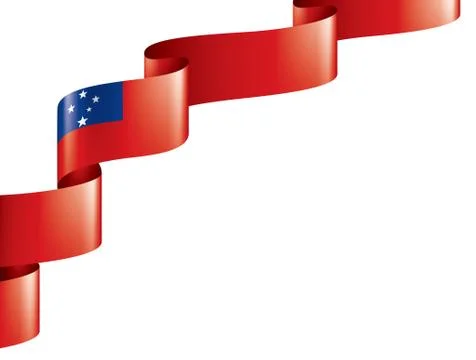 Samoa flag, vector illustration on a white background. Stock Illustration