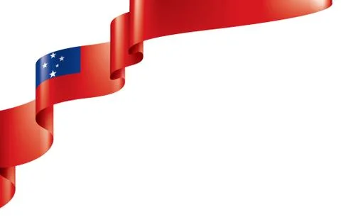 Samoa flag, vector illustration on a white background. Stock Illustration