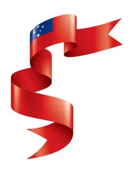 Samoa flag, vector illustration on a white background. Stock Illustration