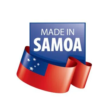 Samoa flag, vector illustration on a white background. Stock Illustration