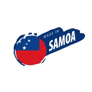 Samoa flag, vector illustration on a white background. Samoa flag, vector ... 写真素材