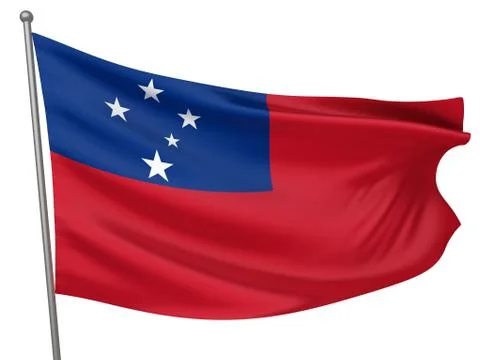 Samoa national flag Stock Illustration