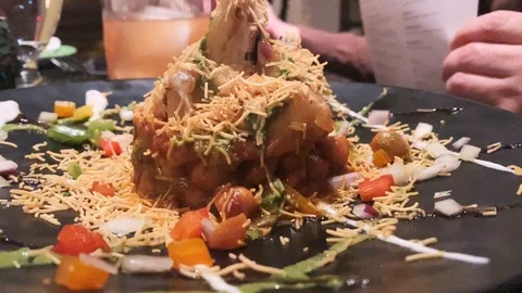 Samosa appetizer Stock Footage 124880054