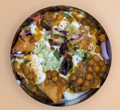 Samosa Chaat Stock Photos