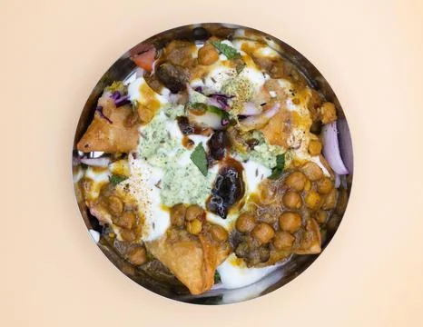 Samosa Chaat Stock Photos