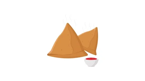Samosa icon animation for motion graphics. Foods and Drinks Icons Stock Footage 148047739
