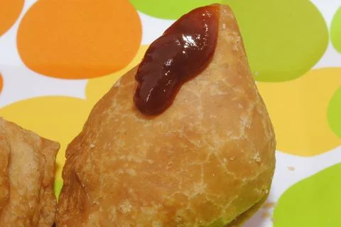 Samosa with Sause  Stock Photos