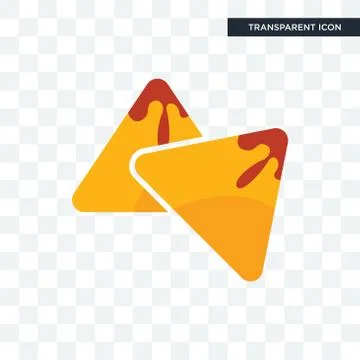 Samosa vector icon isolated on transparent background, samosa logo design Stockillustratie