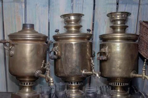 Samovar retro. Stock Photos