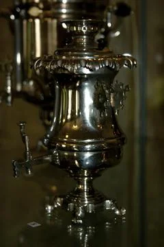 Samovar, Russian samovar. Close-up. Stock Photos