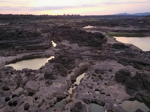 Samphan bok (3000 bok) grand canyon of Thailand. Ubonrachatani. Vídeo Stock 77391253