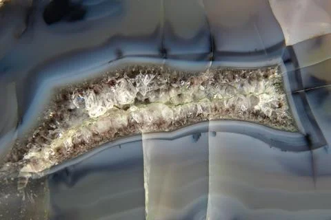 Sample agate gemstone pattern taken closeup. Stock Photos