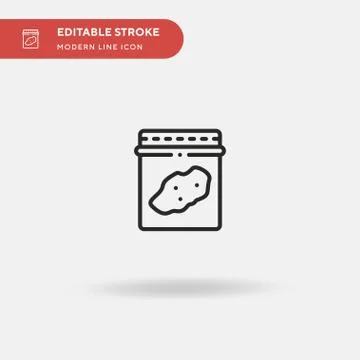 Sample Bag Simple vector icon. Illustration symbol design template for web mo Stock Illustration
