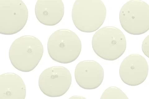 A sample of body serum or moisturizing gel or micellar water. Isolated on whi Stock Photos