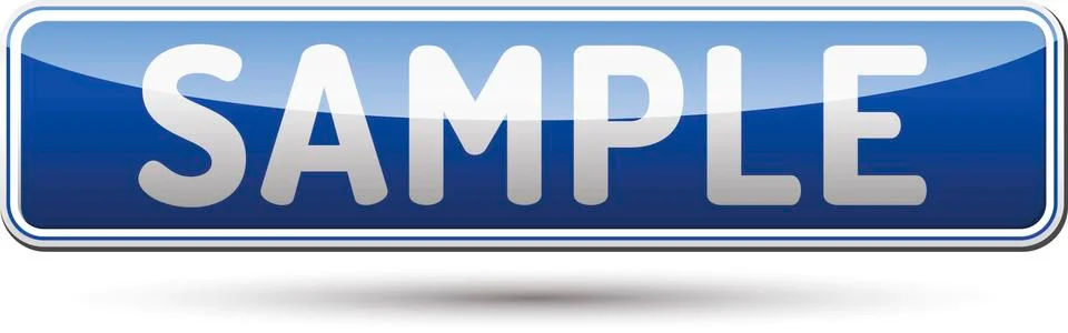 Sample Button Stock Illustration