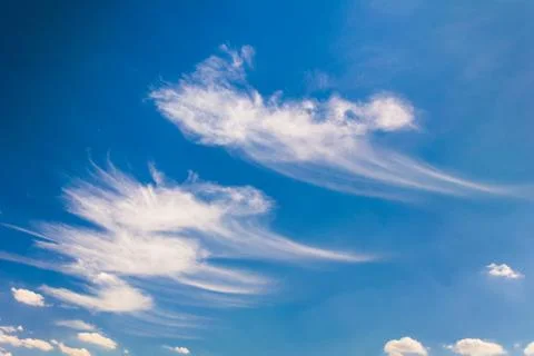 Sample of cirrus clouds Stock Photos