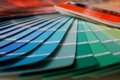 Sample colors catalogue Stock Photos