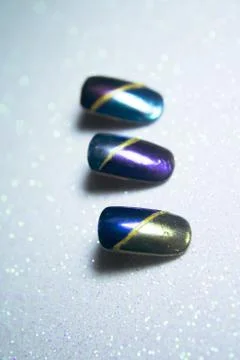 Sample with colors to paint nails Foto stock