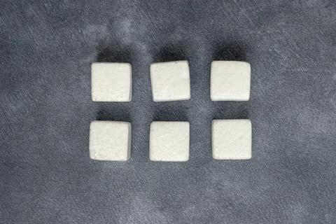 Sample Cube Rectangular Boxes Polished With Multi-Colour Symbolizing Stability 库存照片