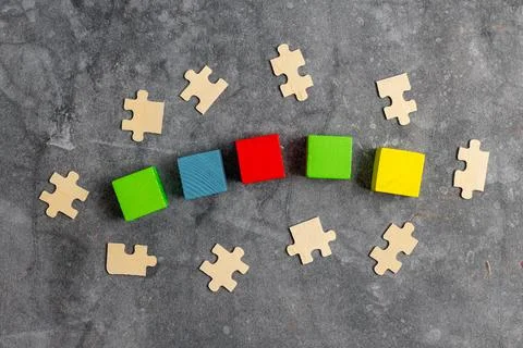 Sample Cube Rectangular Boxes Polished With Multi-Colour Symbolizing Stability 库存照片