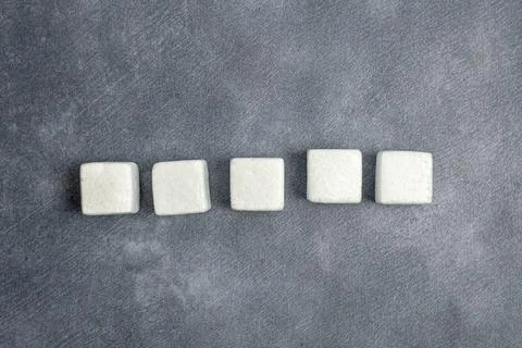 Sample Cube Rectangular Boxes Polished With Multi-Colour Symbolizing Stability 库存照片