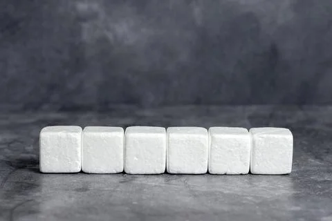 Sample Cube Rectangular Boxes Polished With Multi-Colour Symbolizing Stability 库存照片