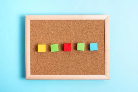 Sample Cube Rectangular Boxes Polished With Multi-Colour Symbolizing Stability 스톡 사진