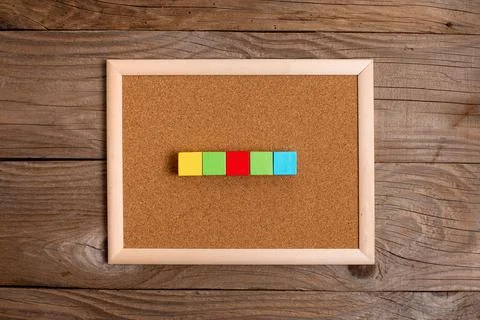 Sample Cube Rectangular Boxes Polished With Multi-Colour Symbolizing Stability 库存照片