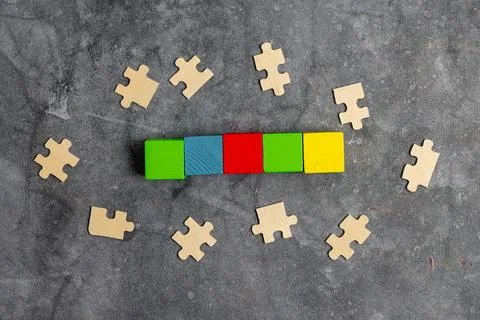 Sample Cube Rectangular Boxes Polished With Multi-Colour Symbolizing Stability 库存照片