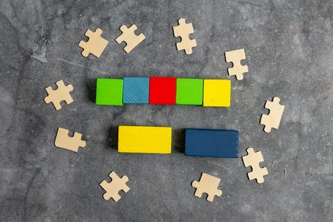 Sample Cube Rectangular Boxes Polished With Multi-Colour Symbolizing Stability 스톡 사진