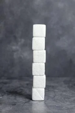 Sample Cube Rectangular Boxes Polished With Multi-Colour Symbolizing Stability 库存照片