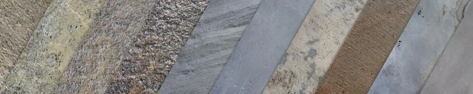 Sample of decorative artificial stone. Texture of natural stone for kitchen Stock Photos