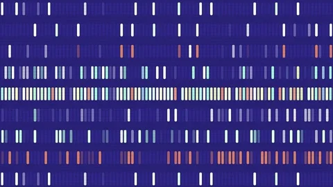 Sample DNA Strand Data Analysis Bioengineering Background Stock Footage 286138006