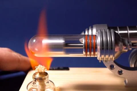 Sample of an experienced heat engine. Stock Photos