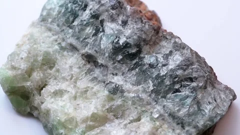 A sample of fluorite on a white background. Stock Footage 281328027