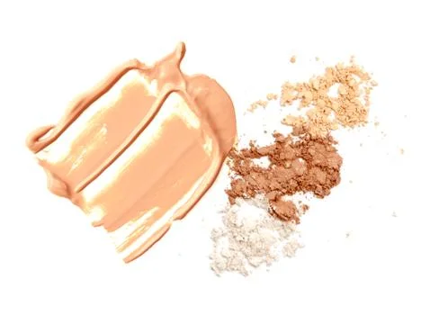Sample of Foundation tone cream Stock Photos