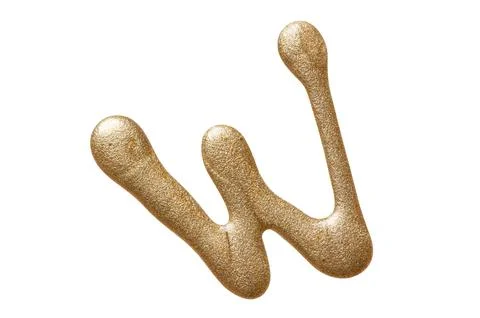 A sample of gold nail polish with a shimmer and metallic effect. Isolated on  Stock Photos