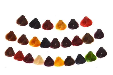 Sample hair colors 스톡 사진