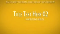 Sample intro/outro text animation with subtitles synced with music Stock After Effects