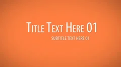 Sample intro/outro text with logo animation with subtitles synced with music Stock After Effects