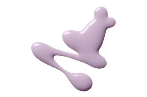 A sample of matte nail polish. Isolated on a white background. Stock Photos