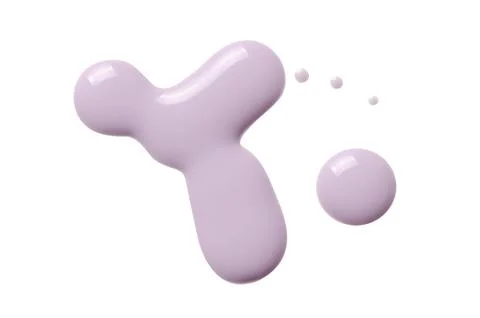 A sample of matte nail polish. Isolated on a white background. Stock Photos