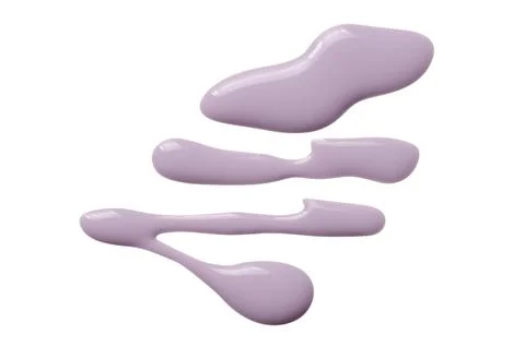 A sample of matte nail polish. Isolated on a white background. Stock Photos