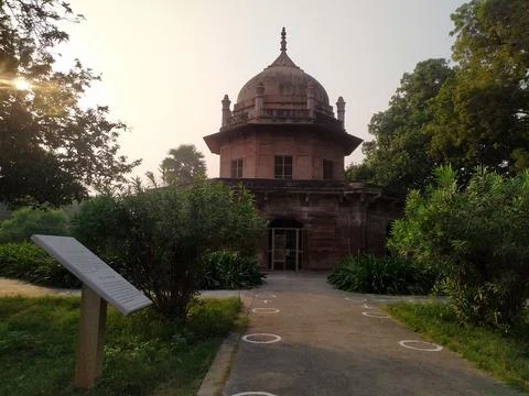 Sample of Mughal Architecture || Khusro Bagh located in Prayagraj || khushro bag Stock Photos