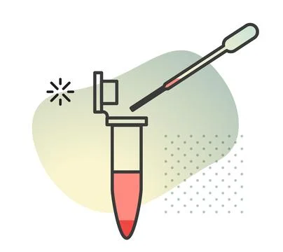 Sample - PCR Testing - Illustration Stock Illustration