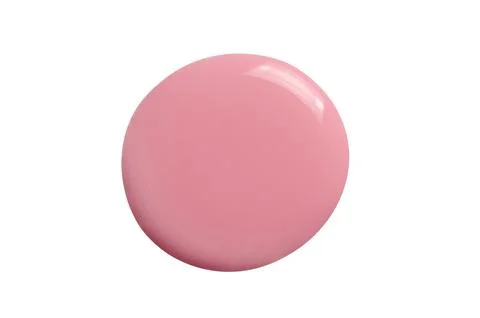 A sample of pink matte nail polish. Isolated on a white background. Stock-Fotos