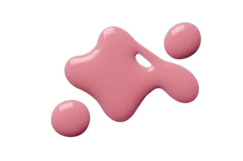 A sample of pink matte nail polish. Isolated on a white background. Stock Photos