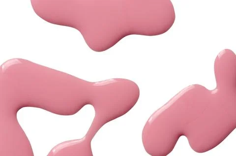 A sample of pink matte nail polish. Isolated on a white background. Stock Photos