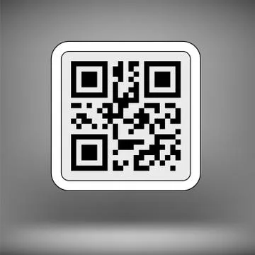 Sample QR Code Illustrazione stock